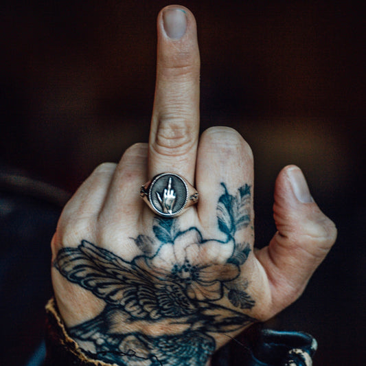 F*ck Off Signet Ring - Silver